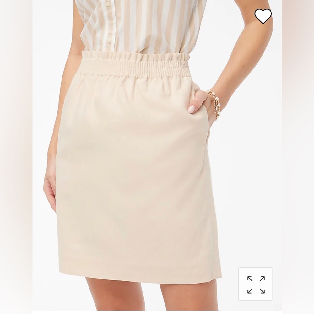 J crew ruffled waist skirt - Blue